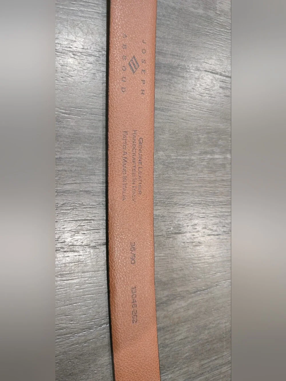 Men's Joseph Abboud Tan Leather Belt with Silver Buckle